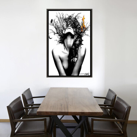 Wisdom And Fire by Loui Jover (26"H x 18"W x 0.75"D)