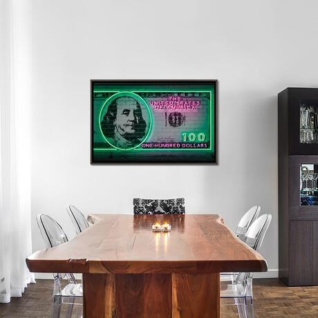 100 Dollars by Octavian Mielu (18"H x 26"W x 0.75"D)