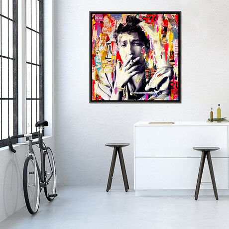 Bob Dylan by Michiel Folkers (18"H x 18"W x 0.75"D)