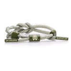 Cargo Bay Knotted Cord Bracelet // Sage + White