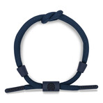 Obsidian Cord Bracelet // Navy