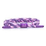 Libra  + Card Braided Bracelet // Pink + Purple