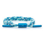 Pisces  + Card Braided Bracelet // Blue