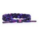 Galaxy Braided Bracelet // Purple + Black