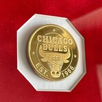 Michael Jordan Framed Chicago Bulls 6x Champ Gold Coin Collage