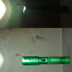 LED Rechargeable Flashlight + Power Bank // Green