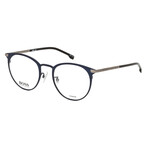 Hugo Boss // Men's Round Optical Frames // Matte Navy