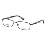 Men's Rectangular Optical Frames // Matte Black