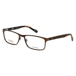 Men's Stainless Steel Optical Frames // Brown