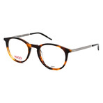 HUGO // Men's Round Optical Frames // Light Tortoise