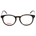 HUGO // Men's Round Optical Frames // Dark Tortoise