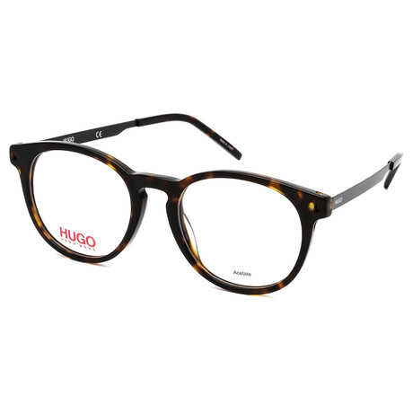 HUGO // Men's Round Optical Frames // Dark Tortoise