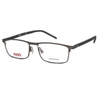 Men's Rectangular Optical Frames // Matte Ruthenium