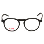 HUGO // Men's Round Optical Frames // Black