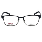 HUGO // Men's Rectangular Optical Frames // Matte Blue