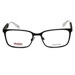 Men's Stainless Steel Optical Frames // Black-White