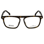 Hugo Boss // Men's Shield Optical Frames // Dark Havana