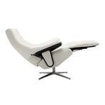 Luna // Power Pedestal Recliner with Headrest (Capri White)