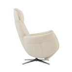 Ardon // Power Pedestal Recliner with Headrest (Capri White)