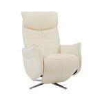 Ardon // Power Pedestal Recliner with Headrest (Capri White)