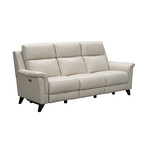 Kester // Sofa with Power Recline + Power Headrest (Laurel Cream)