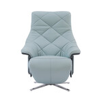 Luna // Power Pedestal Recliner with Headrest (Capri White)