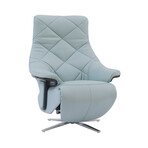 Luna // Power Pedestal Recliner with Headrest (Capri White)