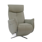 Ardon // Power Pedestal Recliner with Headrest (Capri White)