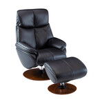 Alicia // Pedestal Recliner + Ottoman