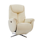 Apollo // Power Pedestal Recliner with Headrest (Capri Camel)