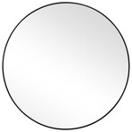 Round Aluminum Mirror // 34" (Black)