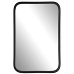Rectangular PVC Framed Mirror with Rounded Corners // 30"