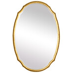 Hammered Metal Oval Mirror (Distressed Charcoal)