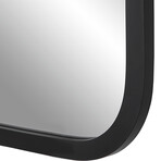 Rectangular PVC Framed Mirror with Rounded Corners // 30"