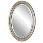 Antiqued Beaded Oval Mirror