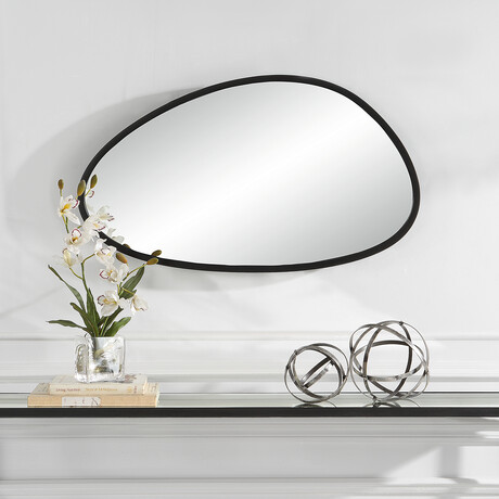 Asymmetrical PVC Framed Mirror