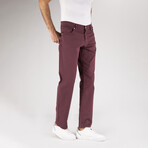 Aiden 5 Pocket Chino Pants // Bordeaux (33WX32L)
