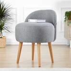 Corvile // Linen + Wood Legs (Cream)