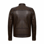 Racer Jacket // Brown (L)