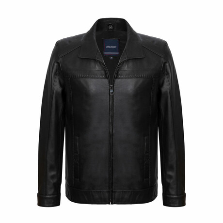 Stefan Leather Jacket // Black (S)