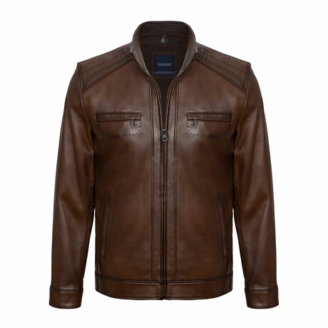 Racer Jacket // Chestnut (3XL) - Upper Project Leather Jackets - Touch ...