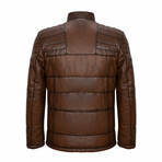 Quilted Jacket // Light Brown (M)