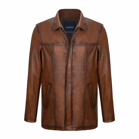 Colt Leather Jacket // Brown (S)