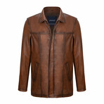 Colt Leather Jacket // Brown (XL)
