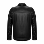 Stefan Leather Jacket // Black (XL)