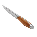 Bonded Teak Steak Knives + Box // 4-Piece Set