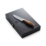 Bonded Teak Steak Knives + Box // 4-Piece Set
