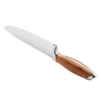 Bonded Teak Knives + Block // 15-Piece Set