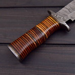 Damascus Hunting Bowie Knife // 5035