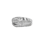 18K White Gold Diamond Ring // Ring Size: 7.25 // New